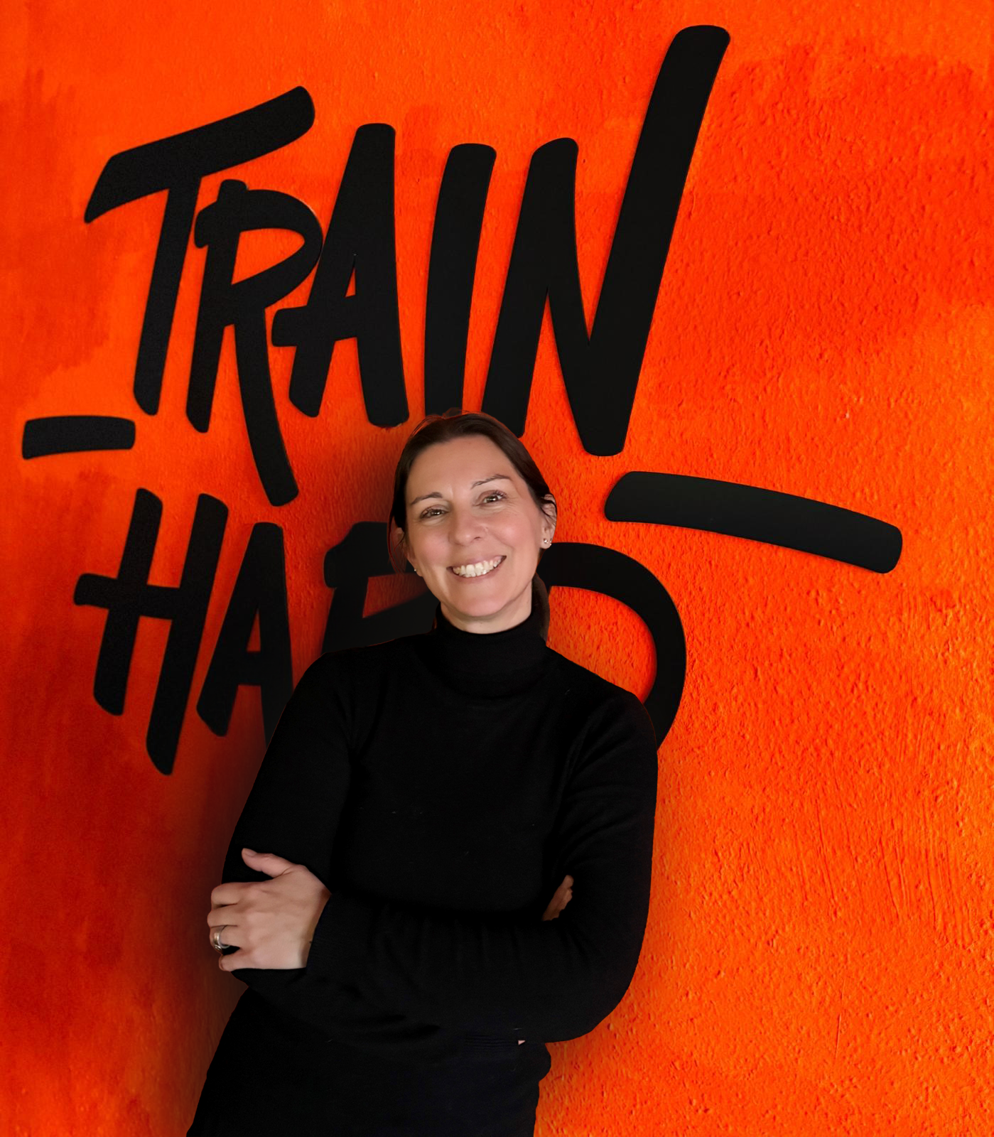Mitarbeiterin Nadine von Bodyconcept for der Want mit Train Hard.